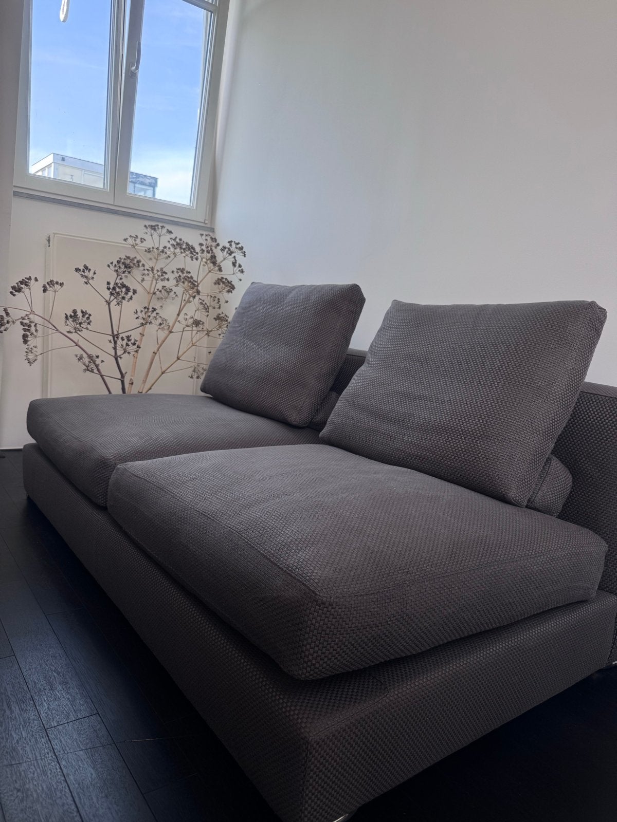 Minotti 2 zits bank - Zo goed als nieuw, 100 tot 125 cm, 150 tot 200 cm, Tweepersoons, Ophalen of Verzenden