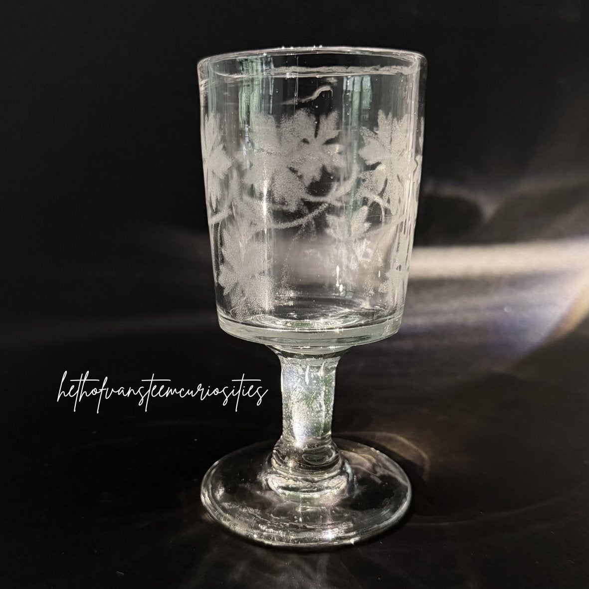 Set van 12 antieke mondgeblazen bistroglazen, Belle Époque, Ophalen of Verzenden