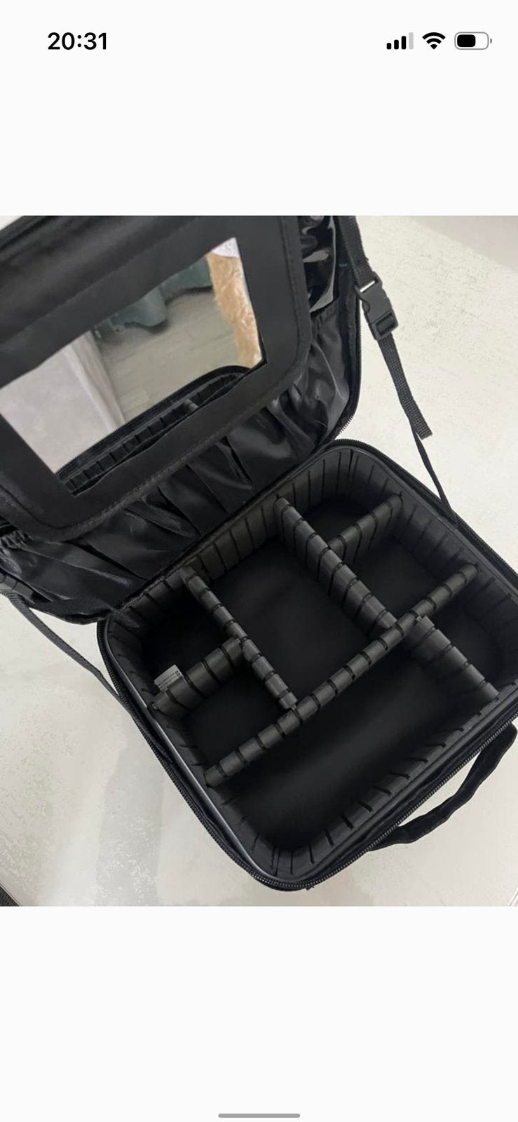 Beauty case met vakjes, Ophalen, Zo goed als nieuw