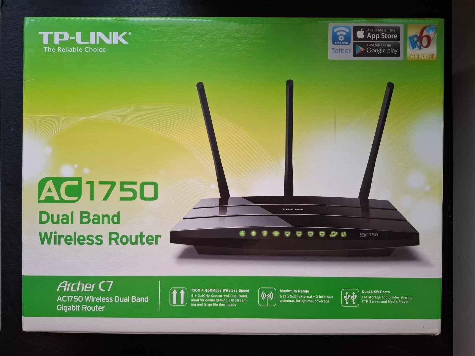 TP-Link Archer C7 AC1750 Dual Band Gigabit Draadloze Router, Ophalen of Verzenden, Gebruikt, Router, TP-Link