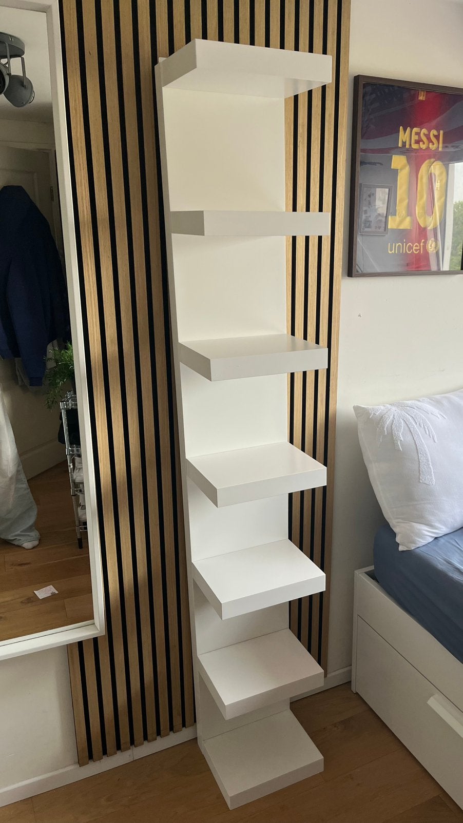 IKEA LACK wandrek wit, Huis en Inrichting, Ophalen, Zo goed als nieuw, Minder dan 150 cm, 150 tot 200 cm