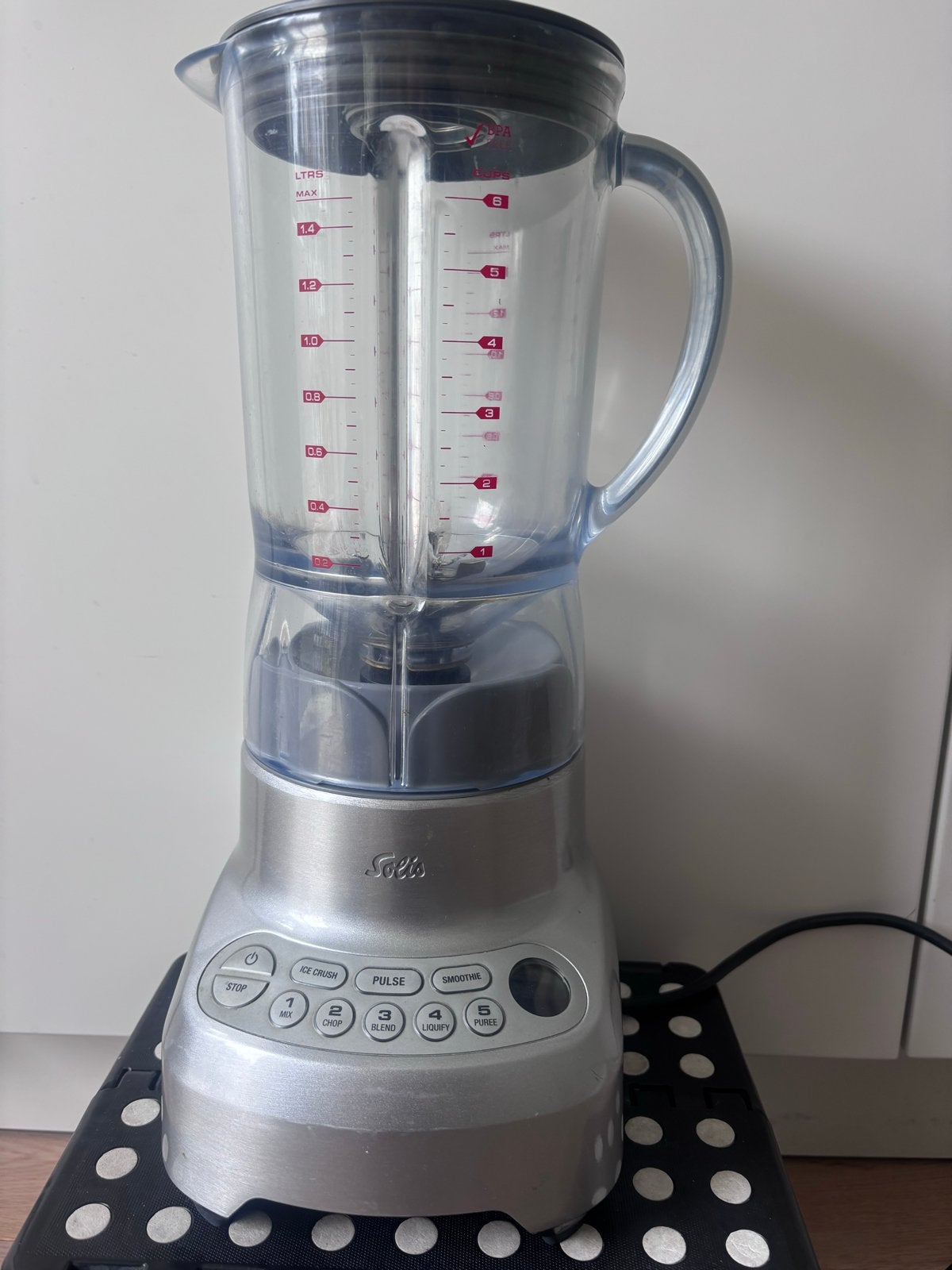 Solis Blender 1200W - 1,5l maatbeker, Ophalen, Gebruikt, Blender
