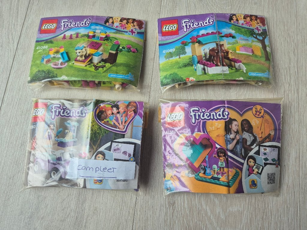 LEGO Friends sets 41088, 41089, 41384 en 41301, Kinderen en Baby's, Gebruikt, Inclusief instructies, Lego, Friends