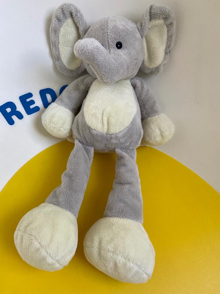 K1261 hema nicotoy olifant grijs, Kinderen en Baby's, Speelgoed | Knuffels en Pluche, Ophalen of Verzenden, Olifant