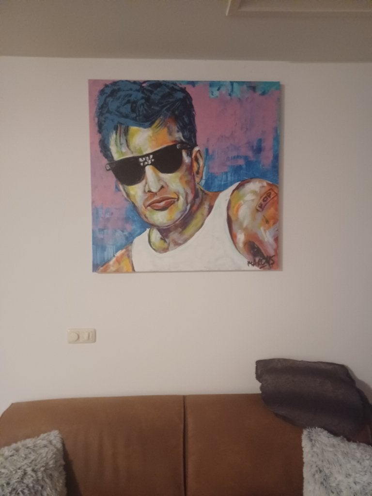 Schilderij portret herman brood, Ophalen