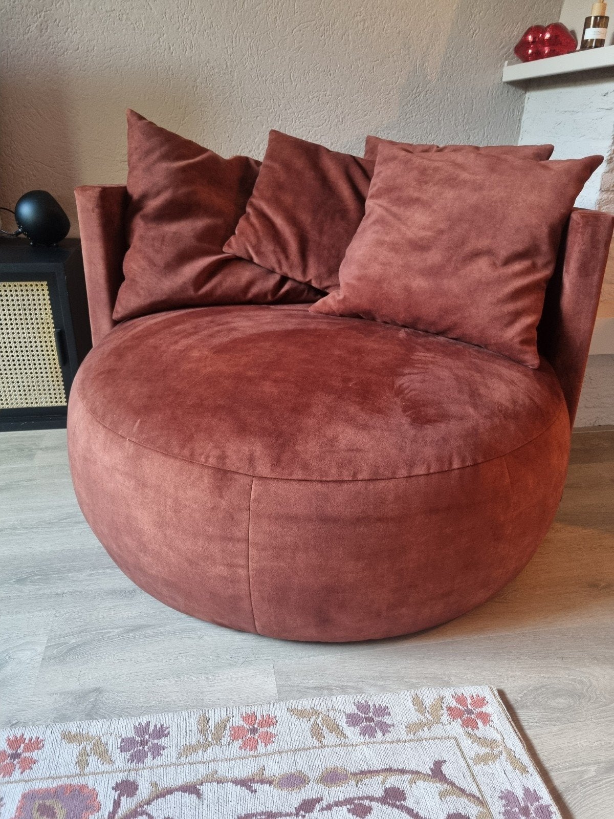 Ronde Fauteuil | Loungestoel |Passe Partout Pastille Lounge, Ophalen, Eenpersoons, 100 tot 125 cm, Zo goed als nieuw