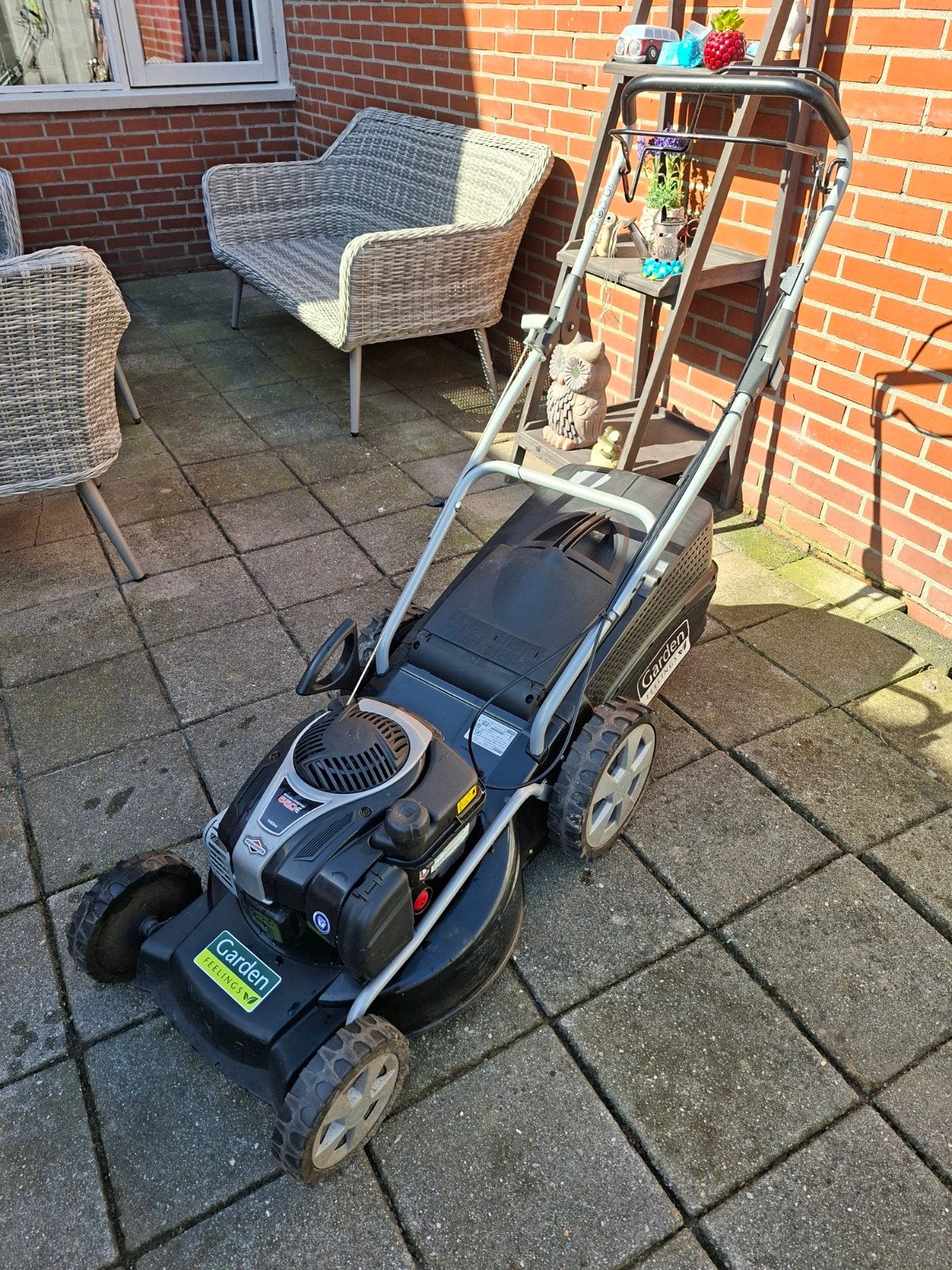 Grasmaaier Alko met aandrijving en b&s motor, Tuin en Terras, Alko, Gebruikt, Ophalen of Verzenden, Opvangbak