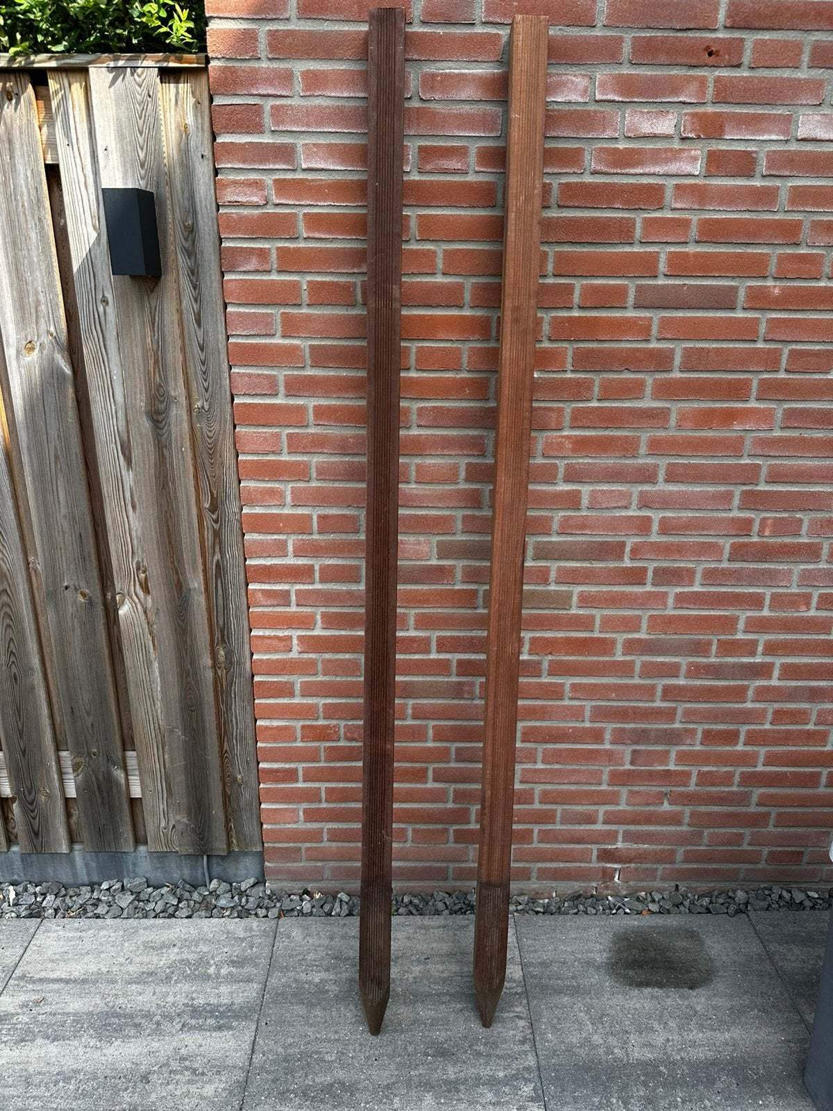 Hardhouten palen, Ophalen, Zo goed als nieuw, 180 tot 250 cm, Palen