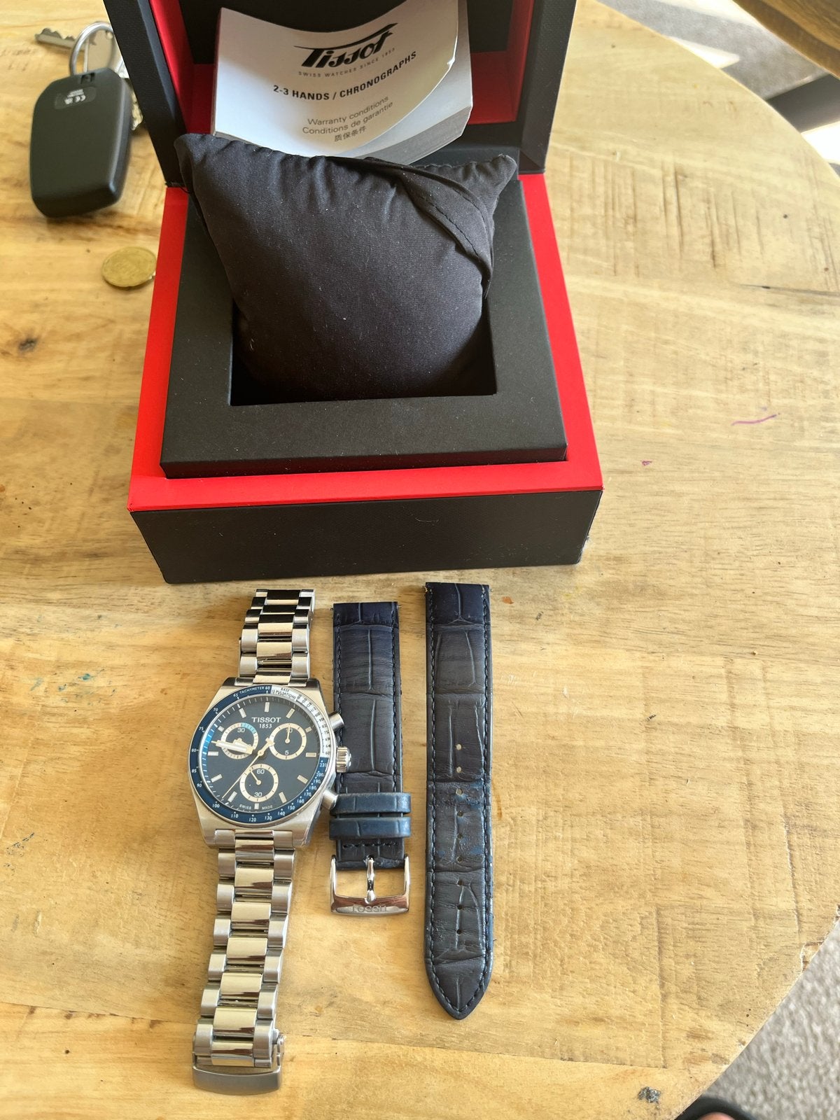 Tissot PR 516- Zo goed als nieuw, Overige merken, Staal, Polshorloge, Ophalen of Verzenden
