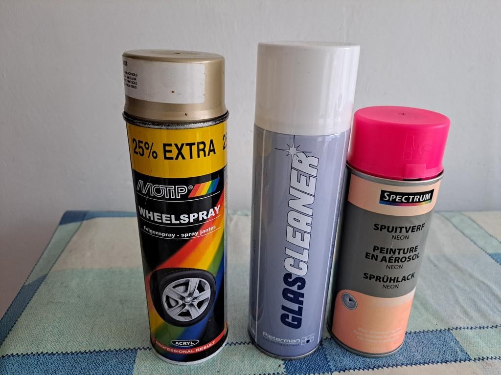 Nieuwe motip velgenspray gold, spuitverf, clascleaner, Ophalen of Verzenden, Nieuw
