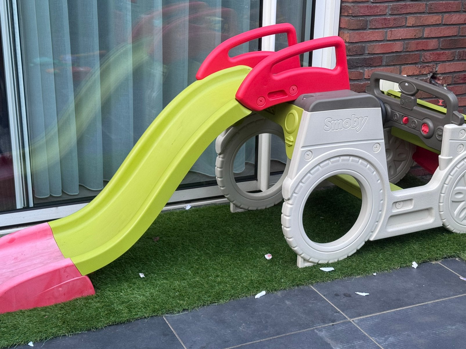 Smoby Adventure Car avonturenauto met glijbaan, Ophalen, Zandbak