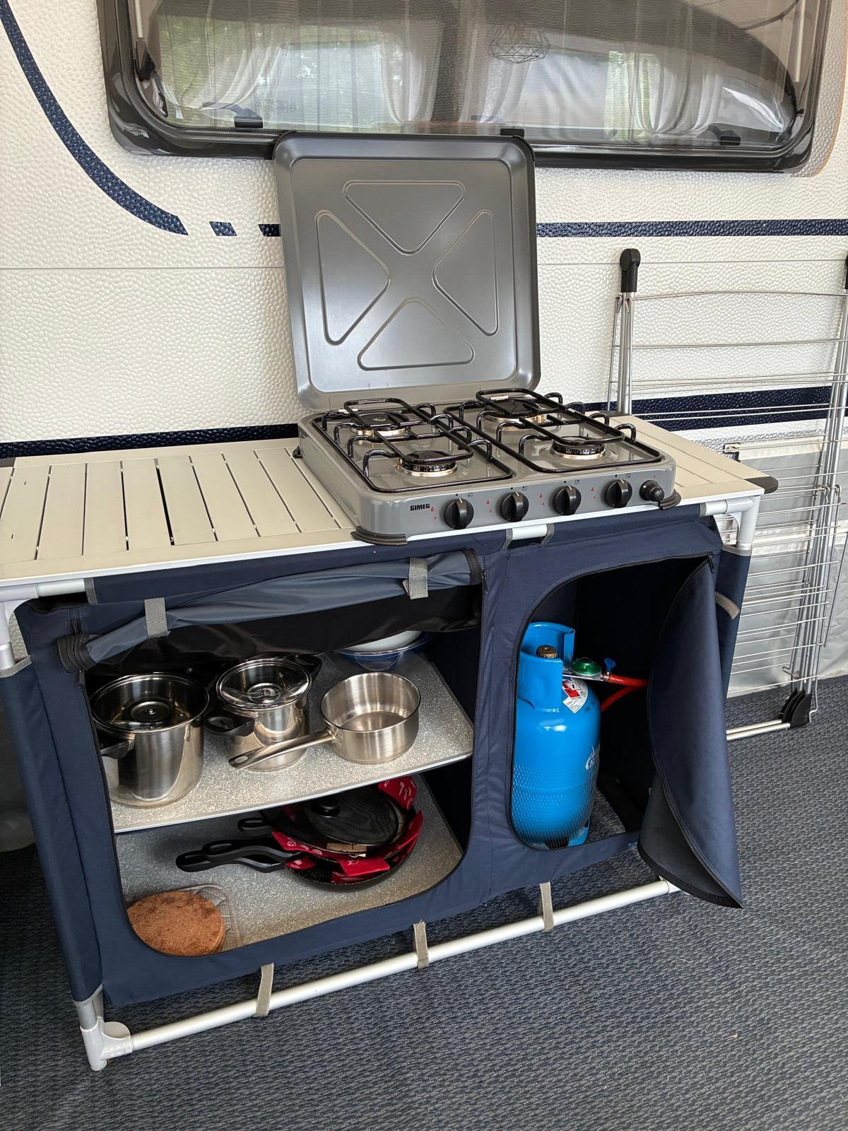 Opvouwbare kast camping, Ophalen, Gebruikt