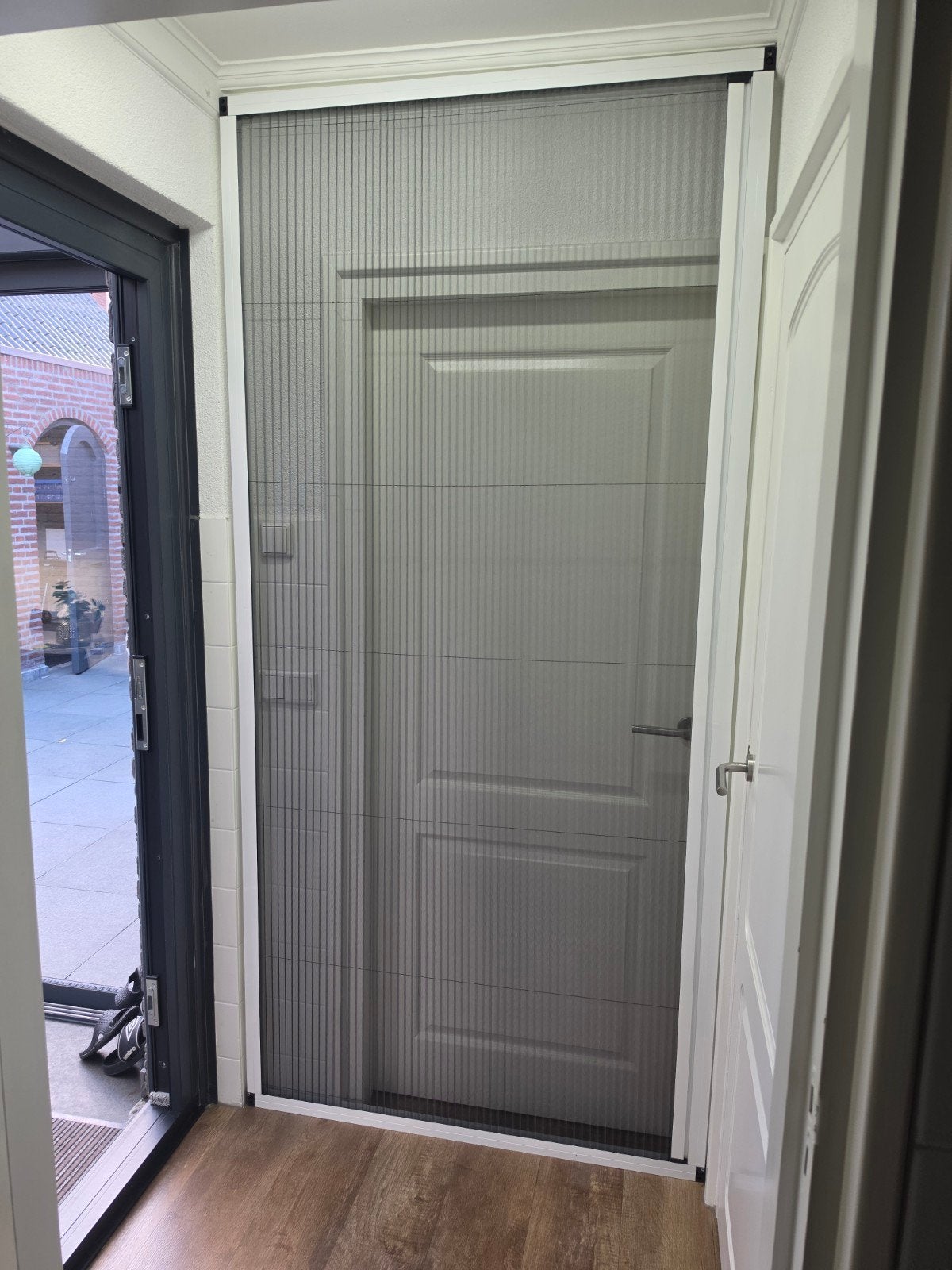 Schuifbare hor 241x114mm, Kunststof, Gebruikt, 215 cm of meer, Hordeur