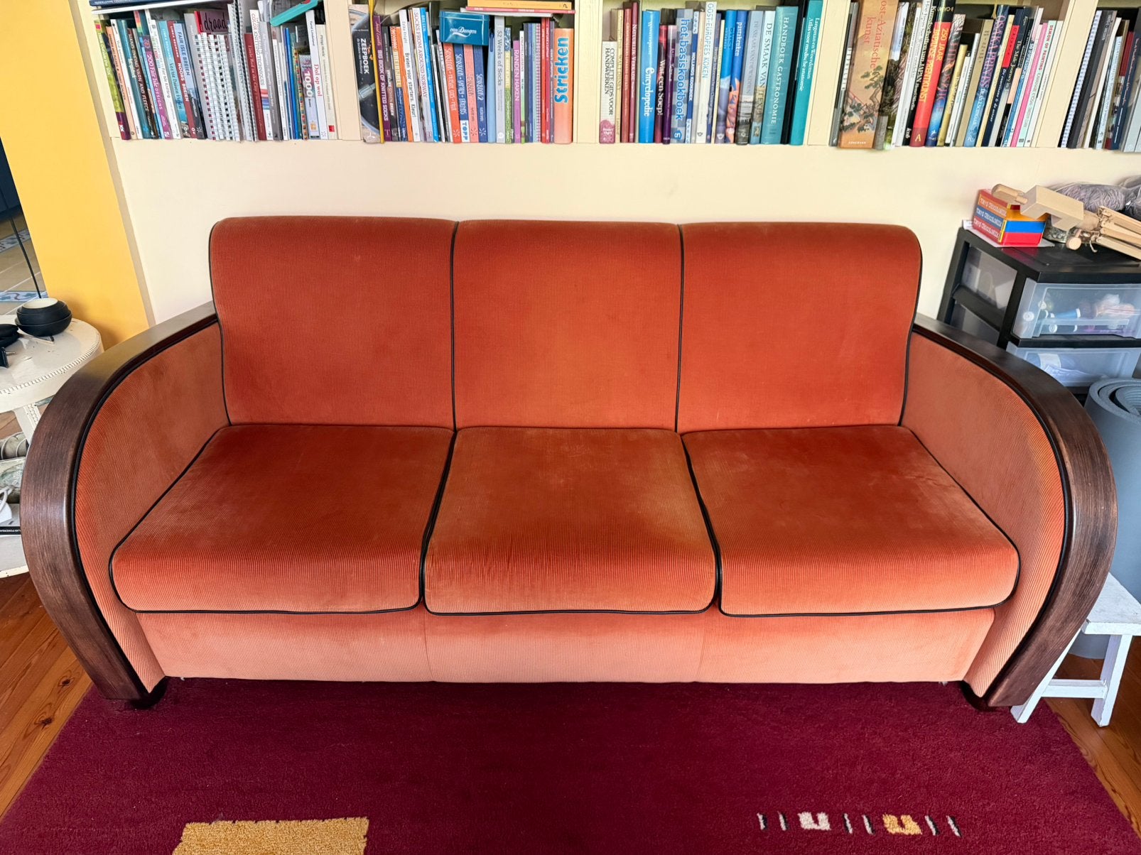 Art deco Rooker bank, Ophalen, 150 tot 200 cm, Driepersoons, 75 tot 100 cm