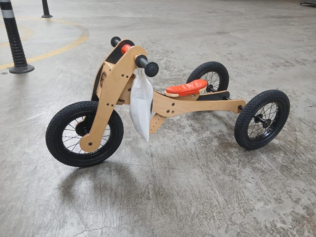 Trybike loopfiets Wood 4in1 red, Ophalen, Nieuw, Loopfiets