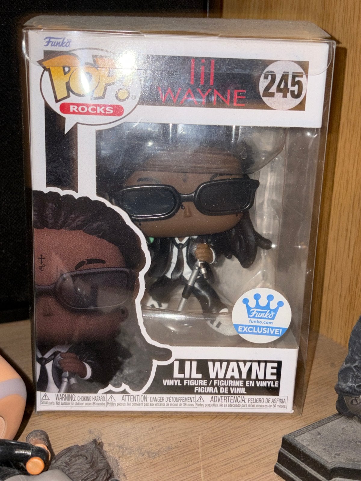 Funko Pop! Rocks Lil Wayne #245 - Exclusieve Vinyl Figuur, Verzamelen, Ophalen of Verzenden, Zo goed als nieuw