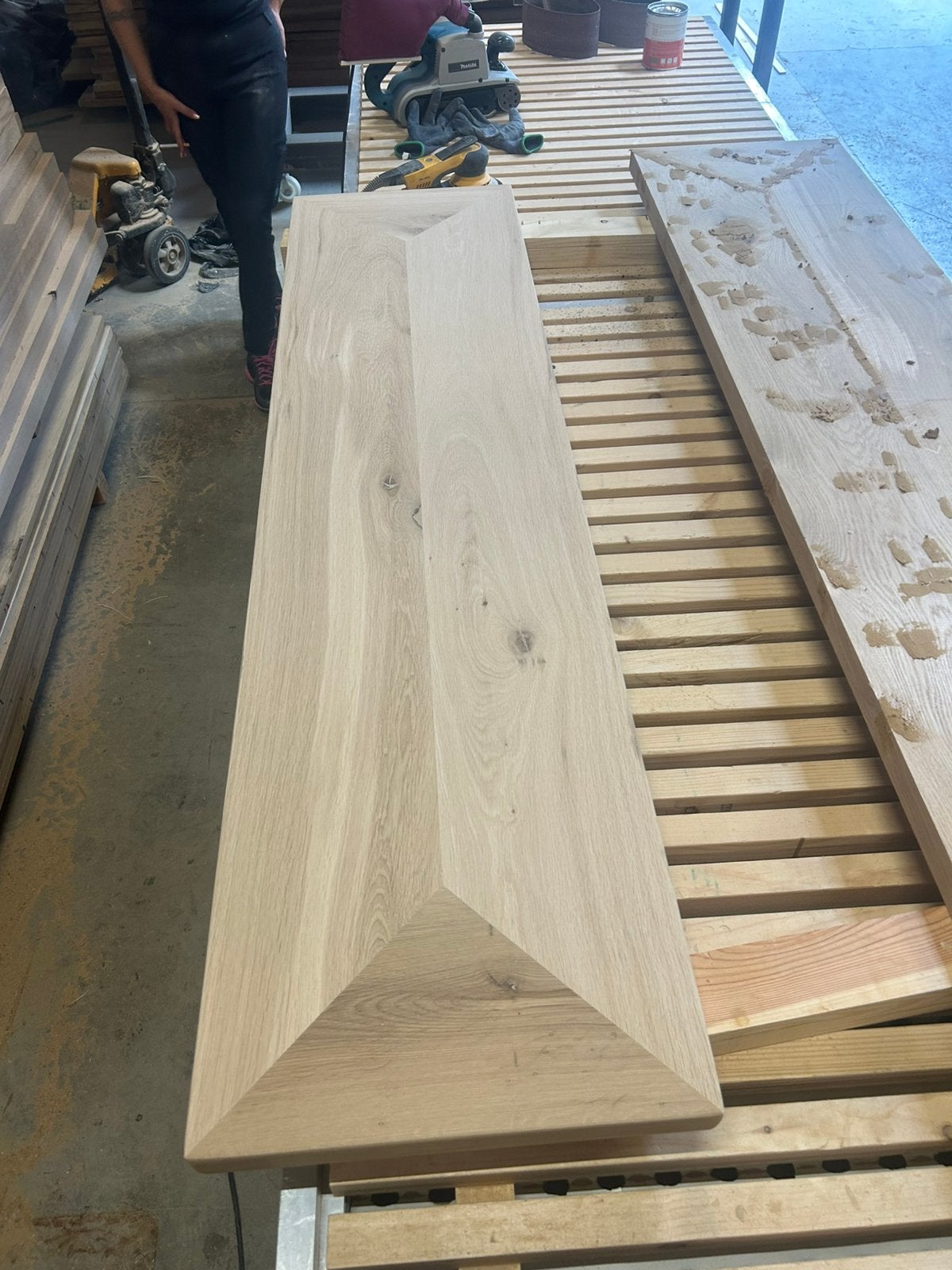 Eiken tafel, paneel, vensterbanken, latten maatwerk te koop, Doe-het-zelf en Verbouw, 20 tot 50 mm, Nieuw, Ophalen of Verzenden
