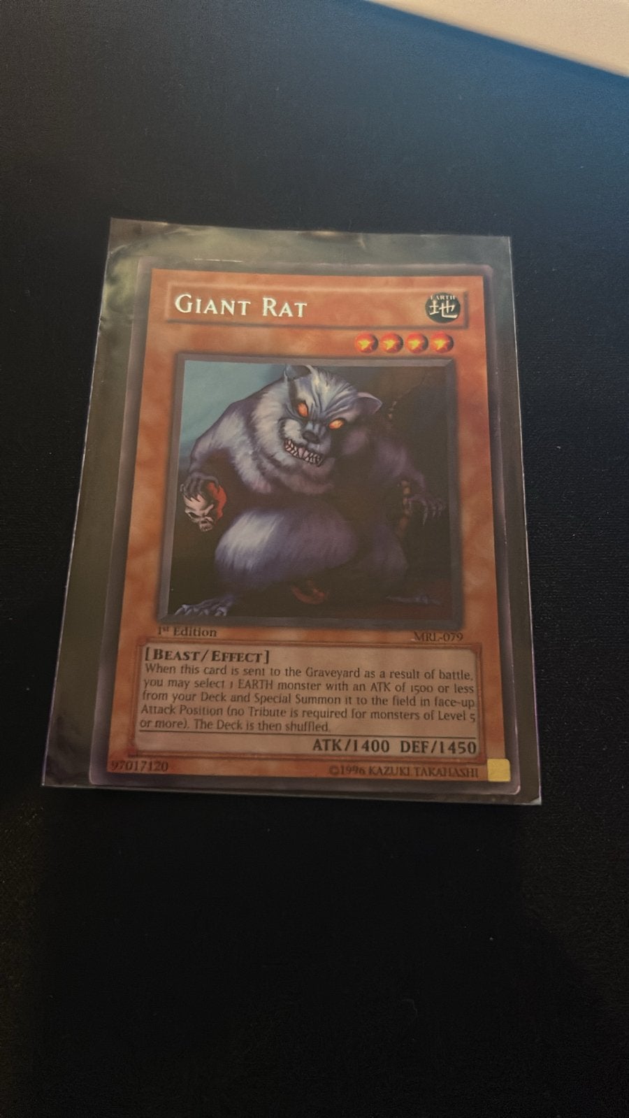 Yu-Gi-Oh! Giant Rat MRL-079 1st Edition, Ophalen of Verzenden, Zo goed als nieuw