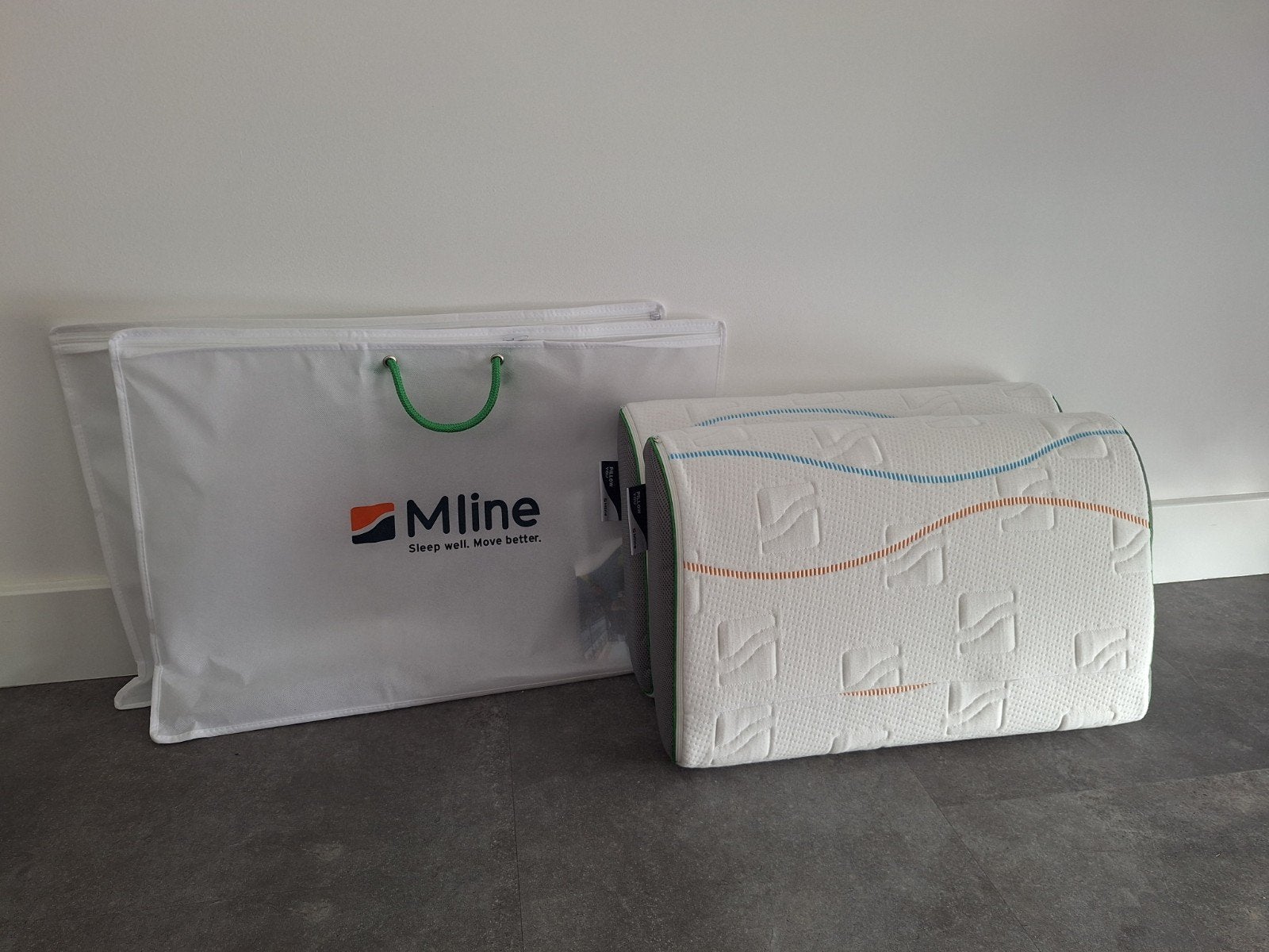 Mline Pillow You kussen (2 stuks), Ophalen, Eenpersoons, Wit, Nieuw