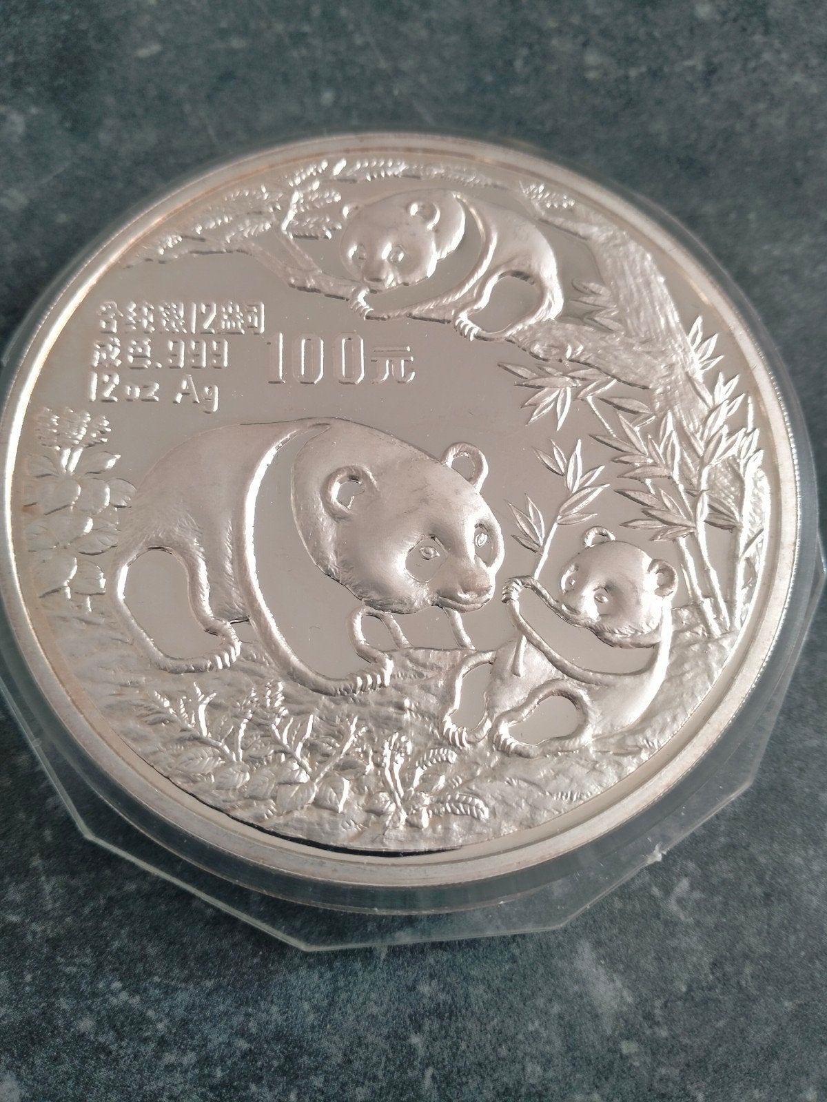 Panda duo, Ophalen, Zilver