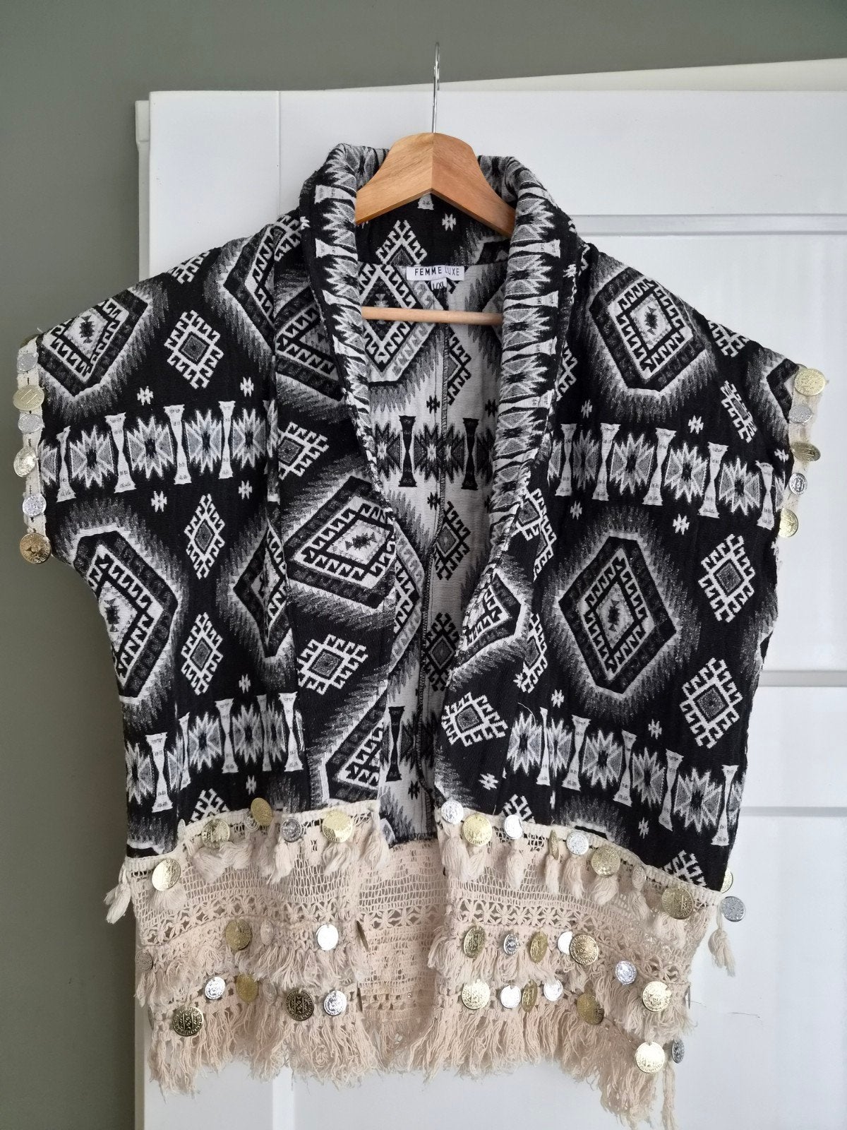 Gilet Maat L/XL als nieuw - Femme Luxe, Zwart, Maat 46/48 (XL) of groter, Ophalen of Verzenden, Zo goed als nieuw