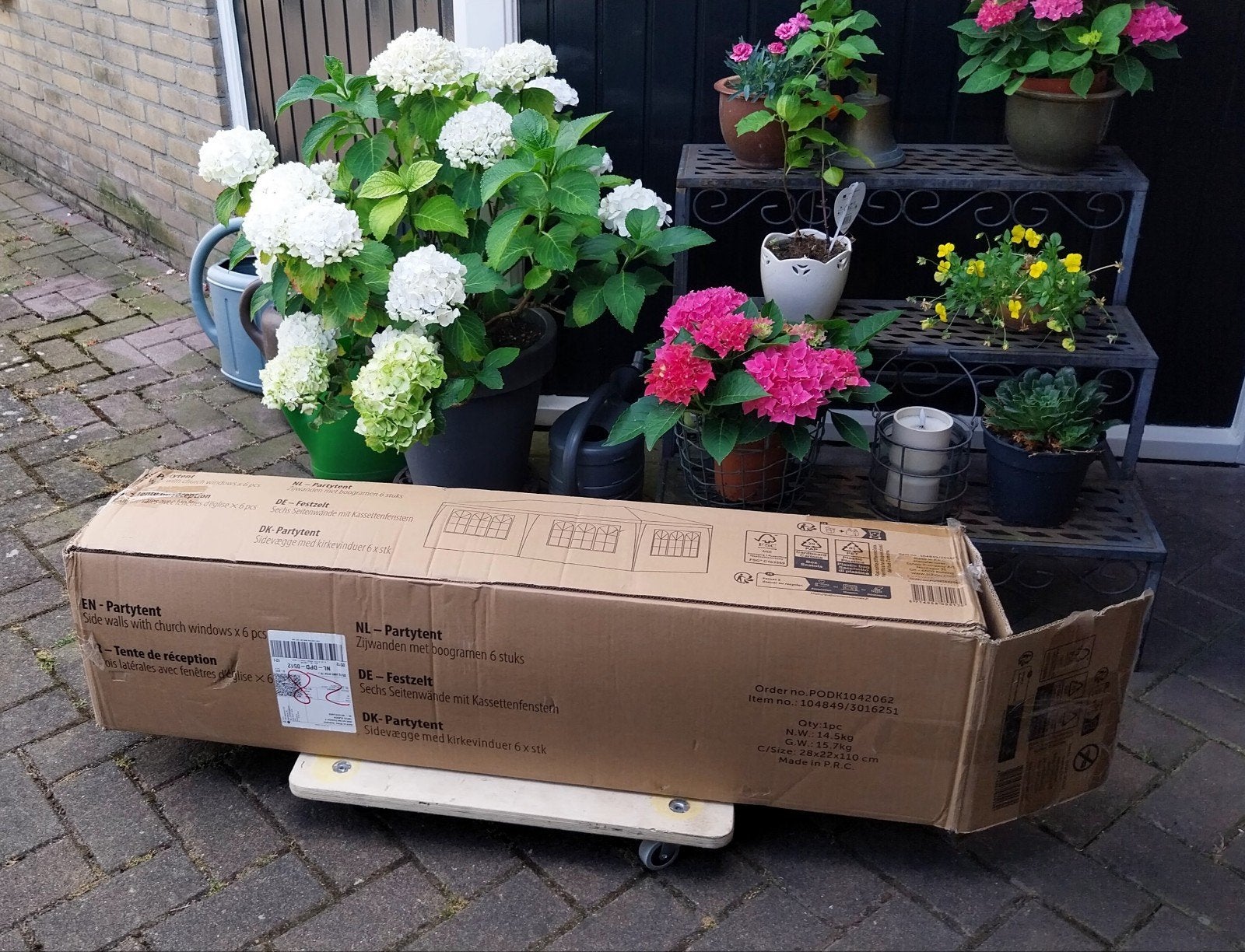 partytent 6 x 3 meter nieuw1, Tuin en Terras, Ophalen of Verzenden, Nieuw, Minder dan 5 meter