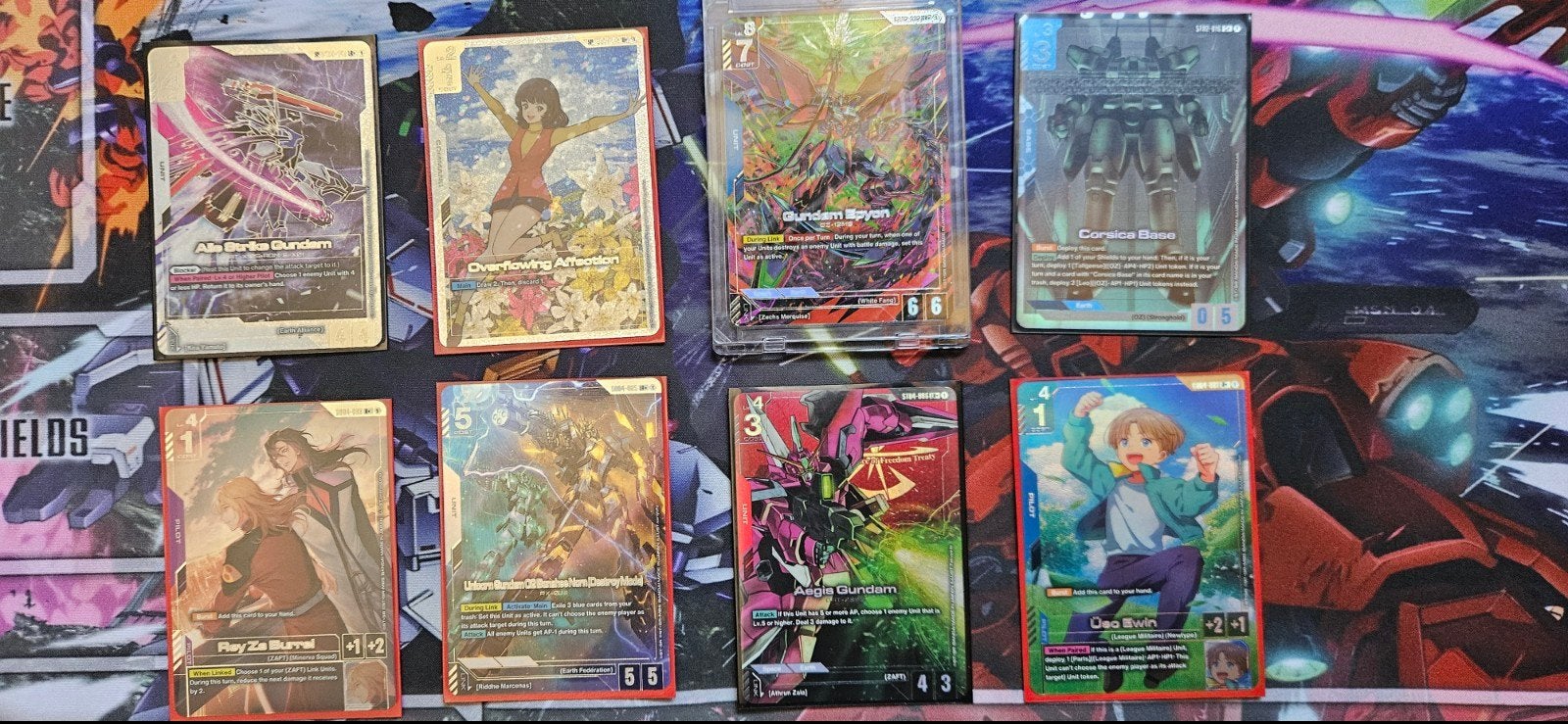Gundam TCG Kaarten - Diverse Collectie, Ophalen of Verzenden, Zo goed als nieuw, Meerdere kaarten, Foil