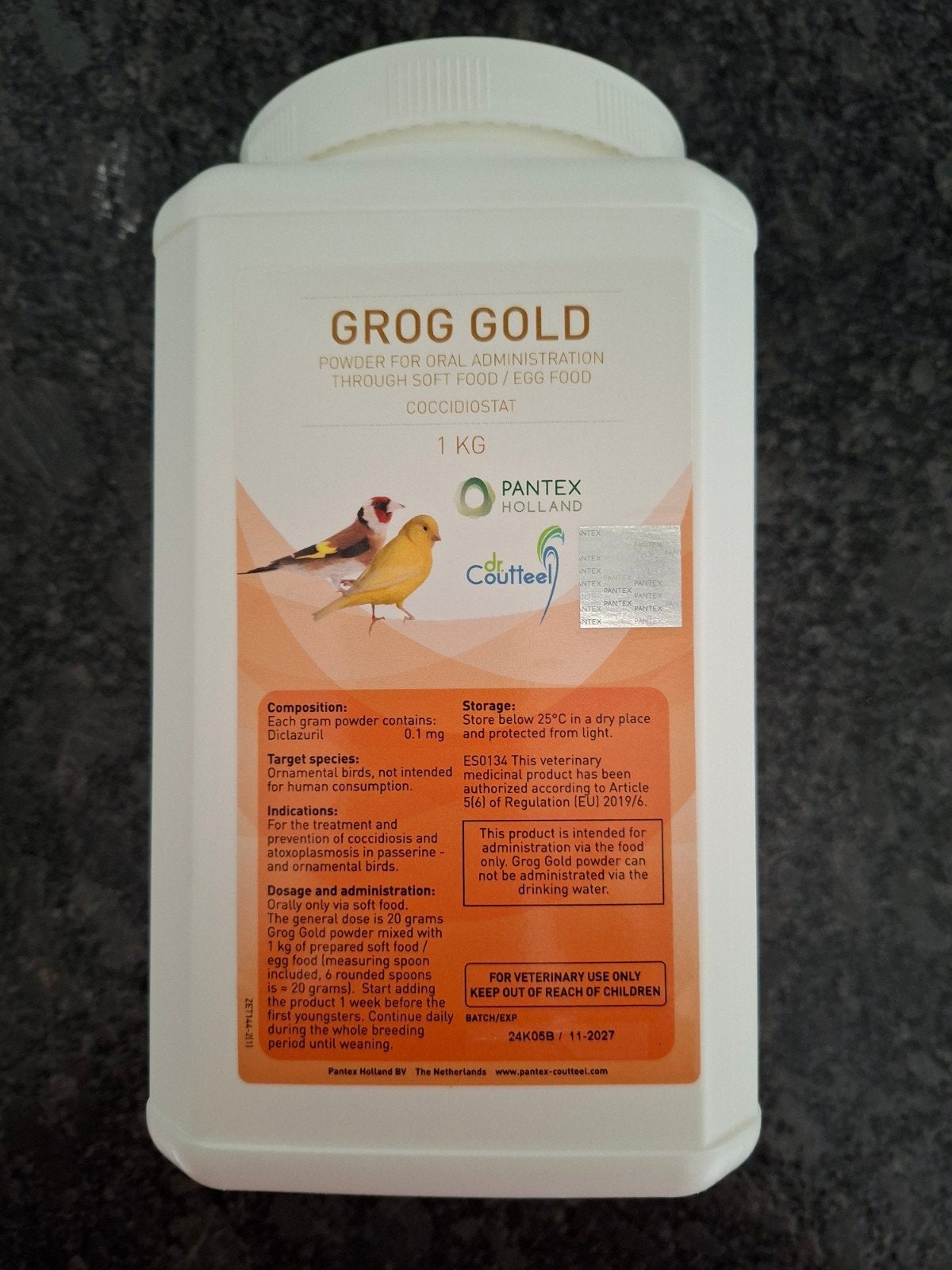 grog gold poeder voor vogels, Ophalen of Verzenden