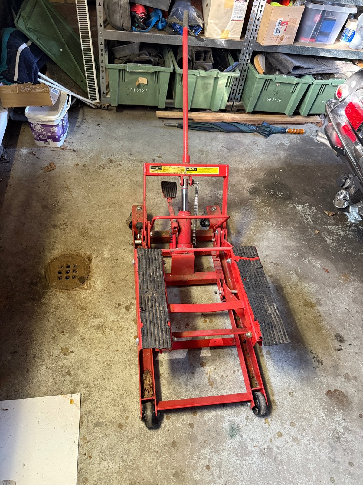 Motorliftje, werkt prima, makkelijk motor verplaatsen, Ophalen, Gebruikt, Hydraulisch