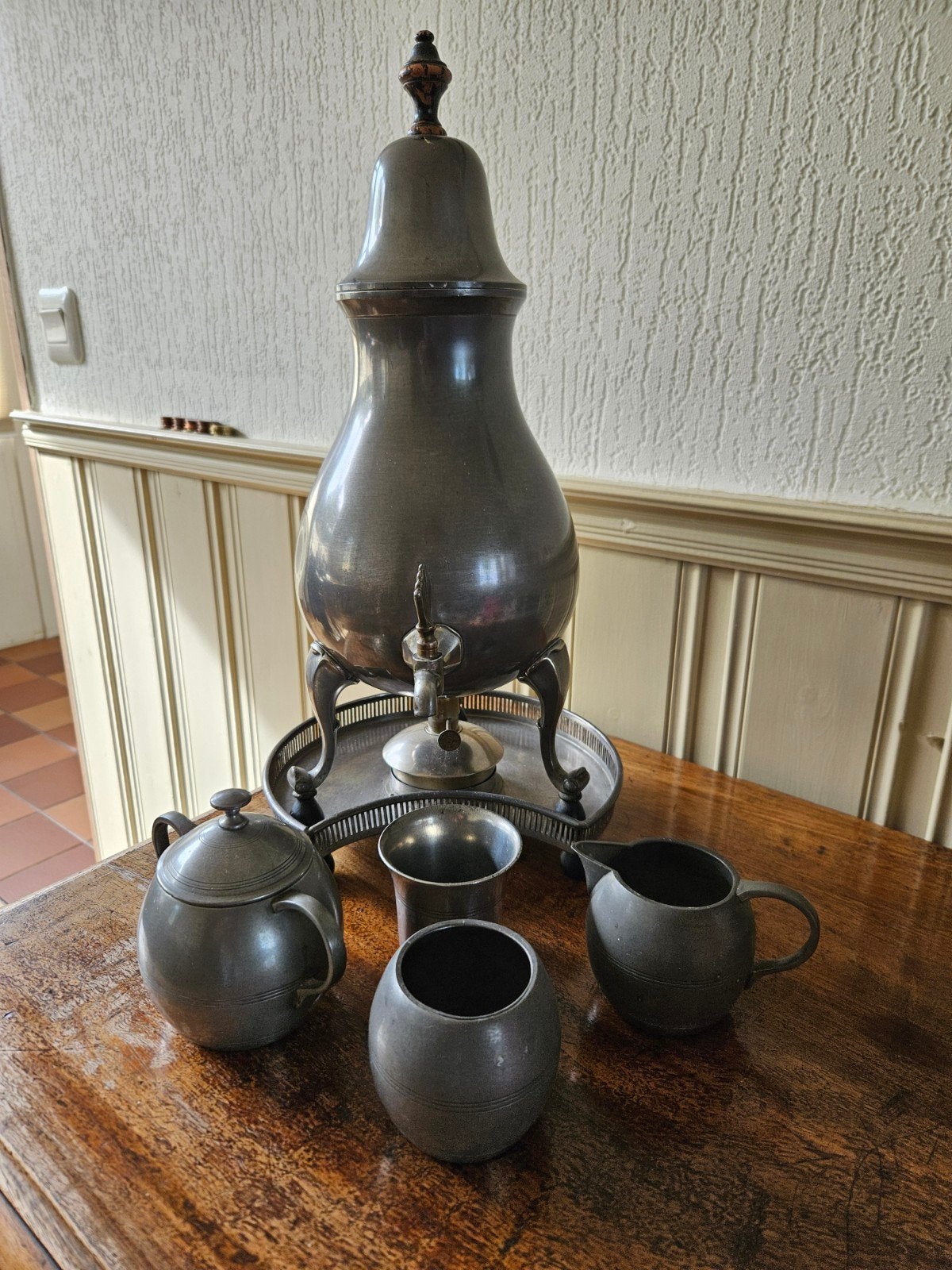 Diverse set tinnen sierobjecten (Metawa, Gero, Meeuws), Antiek en Kunst, Ophalen