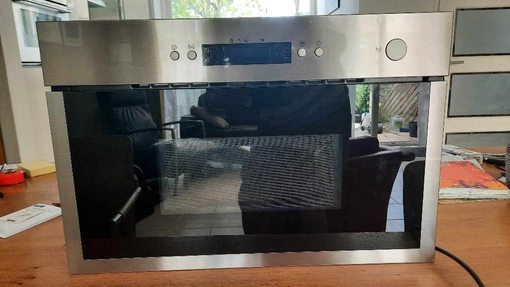 Goed werkende IKEA Magnetron met draaiplateau, Witgoed en Apparatuur, Gebruikt, Ophalen of Verzenden, Magnetron, Inbouw