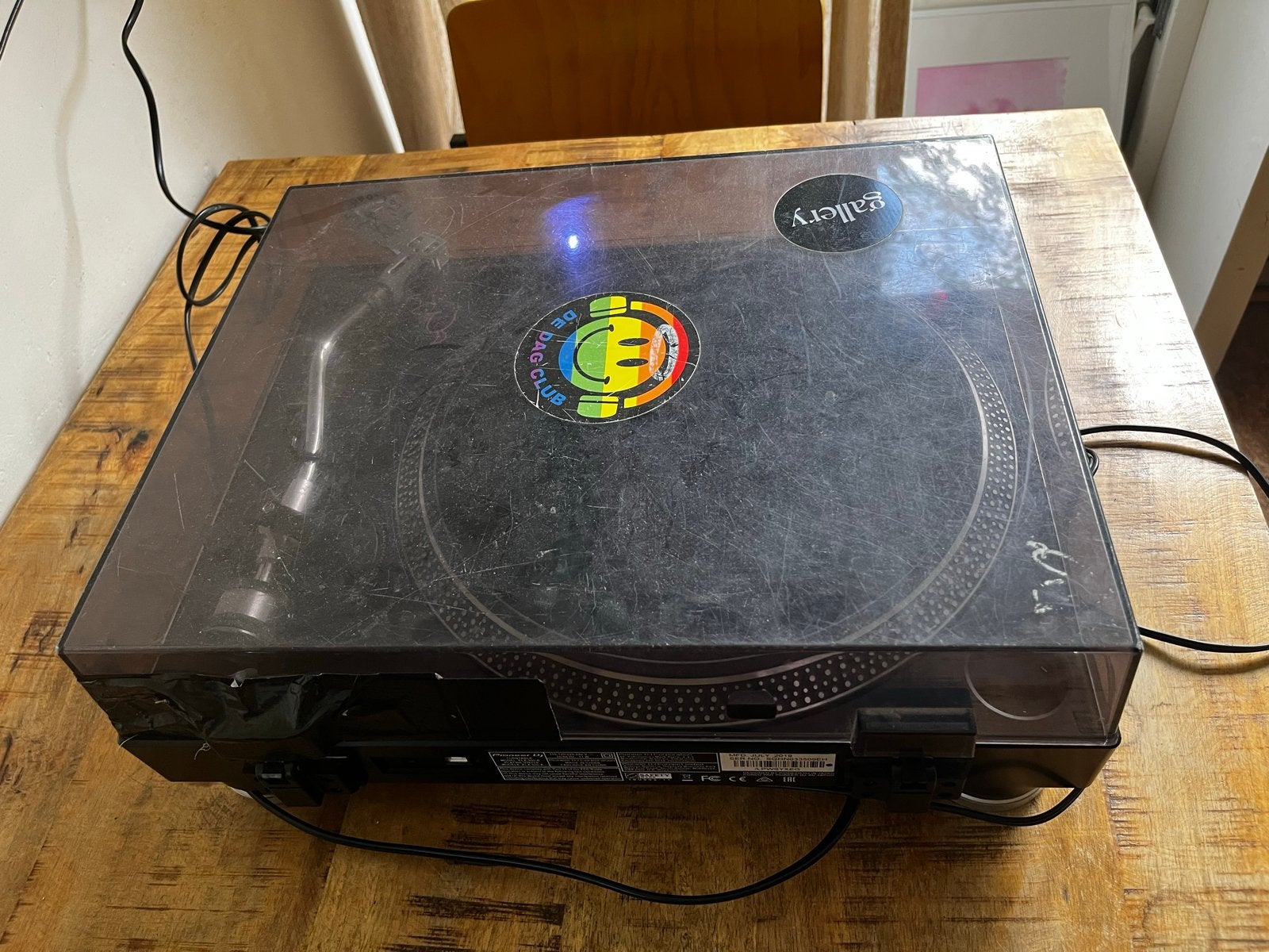 2x Pioneer PLX-500 platenspeler met stofkap (incl. mixer), Audio, Tv en Foto, Platenspelers, Ophalen, Gebruikt, Pitch-regelaar