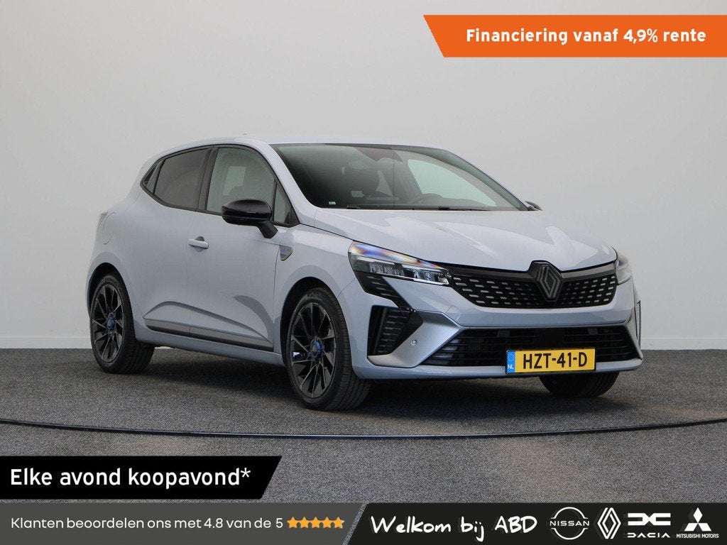 Renault Clio Full Hybrid 145pk Esprit Alpine | Stuur- Stoelv, Gebruikt, Euro 6, Leder en Stof, Origineel Nederlands