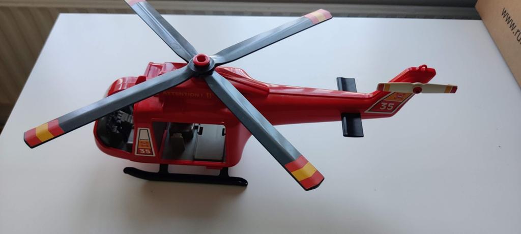 Playmobil reddingshelikopter, Ophalen