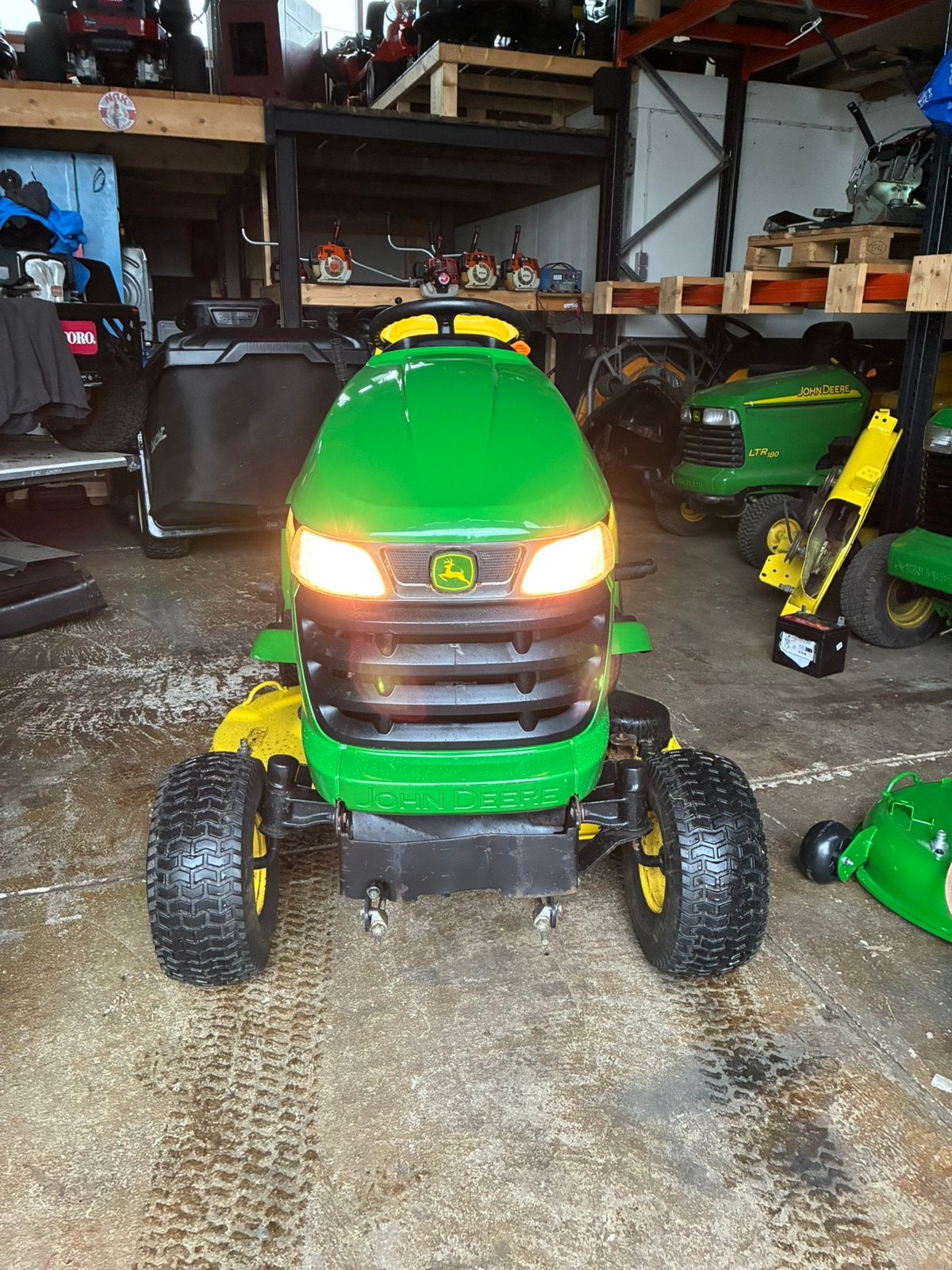 Nette robuuste John Deere X300R zitmaaier hydro 2 cilinder!, Ophalen, Gebruikt