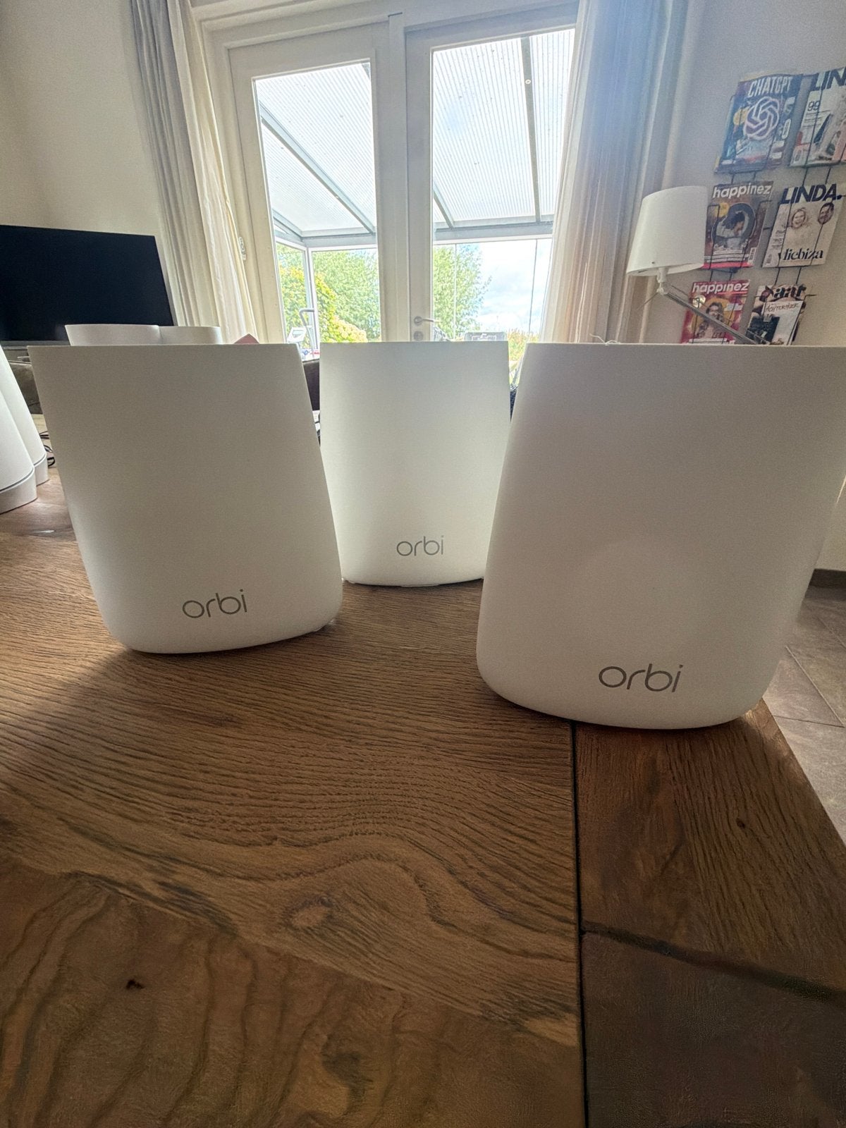 Orbi WiFi 6 Mesh Systeem (3 stuks), Ophalen of Verzenden, Zo goed als nieuw, Router