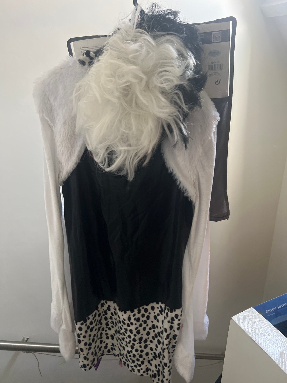 Cruella de Vil Verkleedpak met Pruik - Hoge Kwaliteit, Ophalen of Verzenden, Gebruikt, Kostuum, Film of Tv