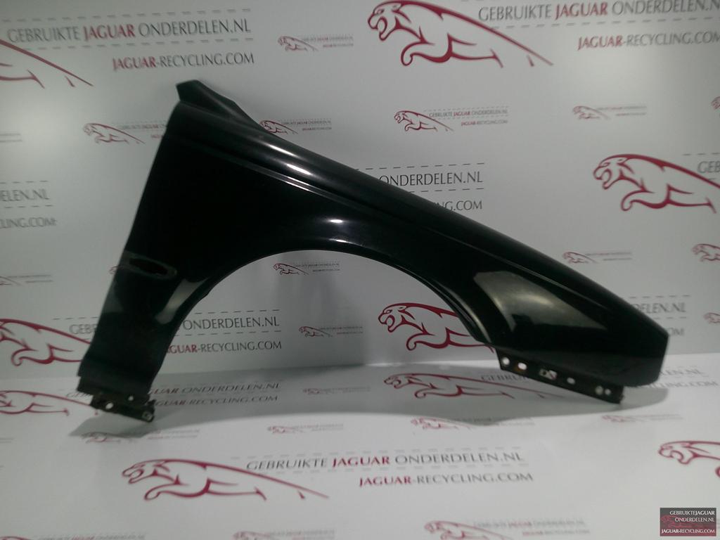 Spatbord rechts Jaguar  X-Type kleur zwart C2S23559, Gebruikt, -, Rechts, Ophalen of Verzenden