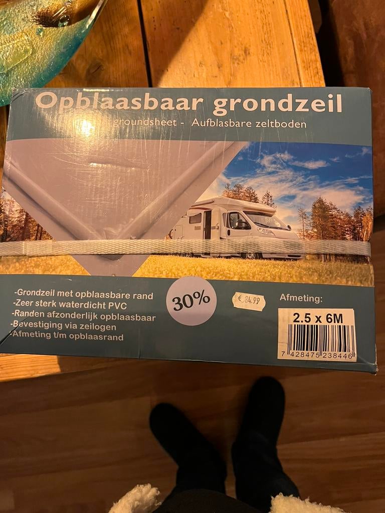 Opblaasbaar grondzeil., Caravans en Kamperen, Caravan accessoires, Ophalen of Verzenden, Nieuw
