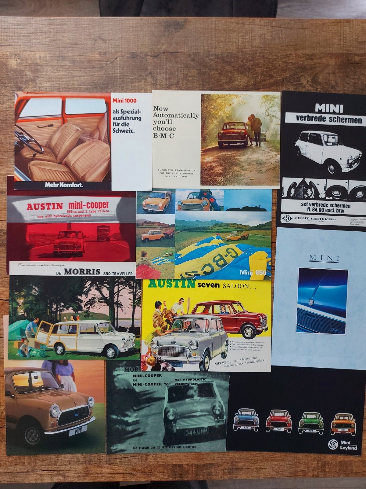 11x classic Mini folder verzameling, Ophalen of Verzenden, Zo goed als nieuw, Overige merken
