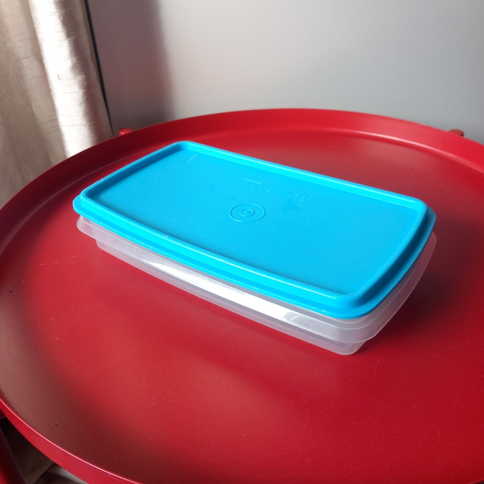 Tupperware lunchbox, Blauw, Ophalen of Verzenden, Zo goed als nieuw, Lekvrij