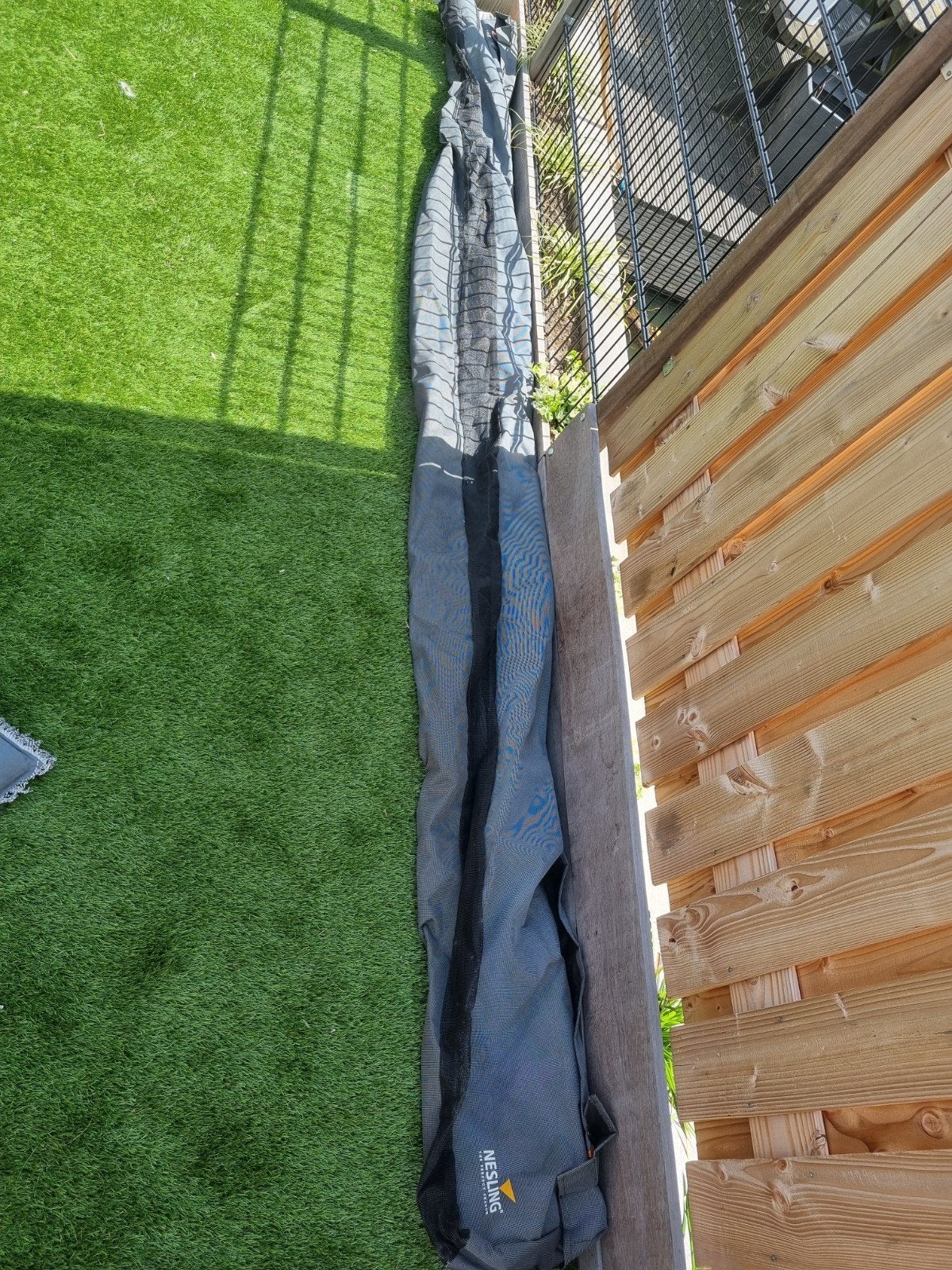Hoes voor een schaduwdoek   harmonicadoek   nesling   370cm, Ophalen of Verzenden, Gebruikt