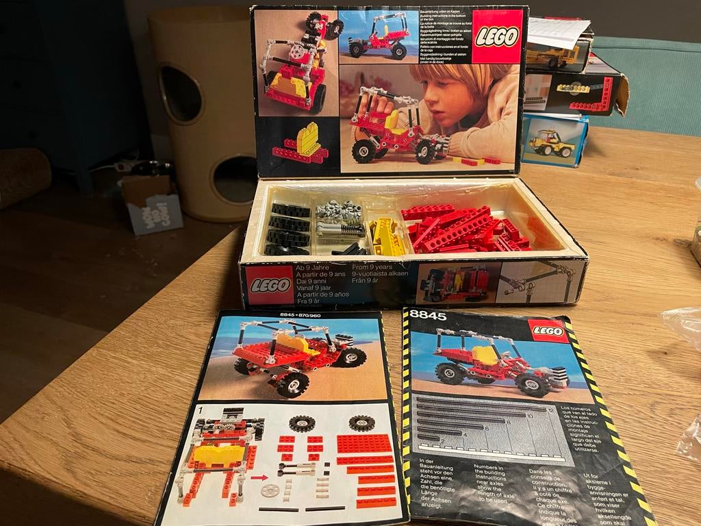 Lego Technic 8845 Buggy Vintage - Compleet met doos en boekj, Kinderen en Baby's, Speelgoed | Duplo en Lego, Ophalen of Verzenden
