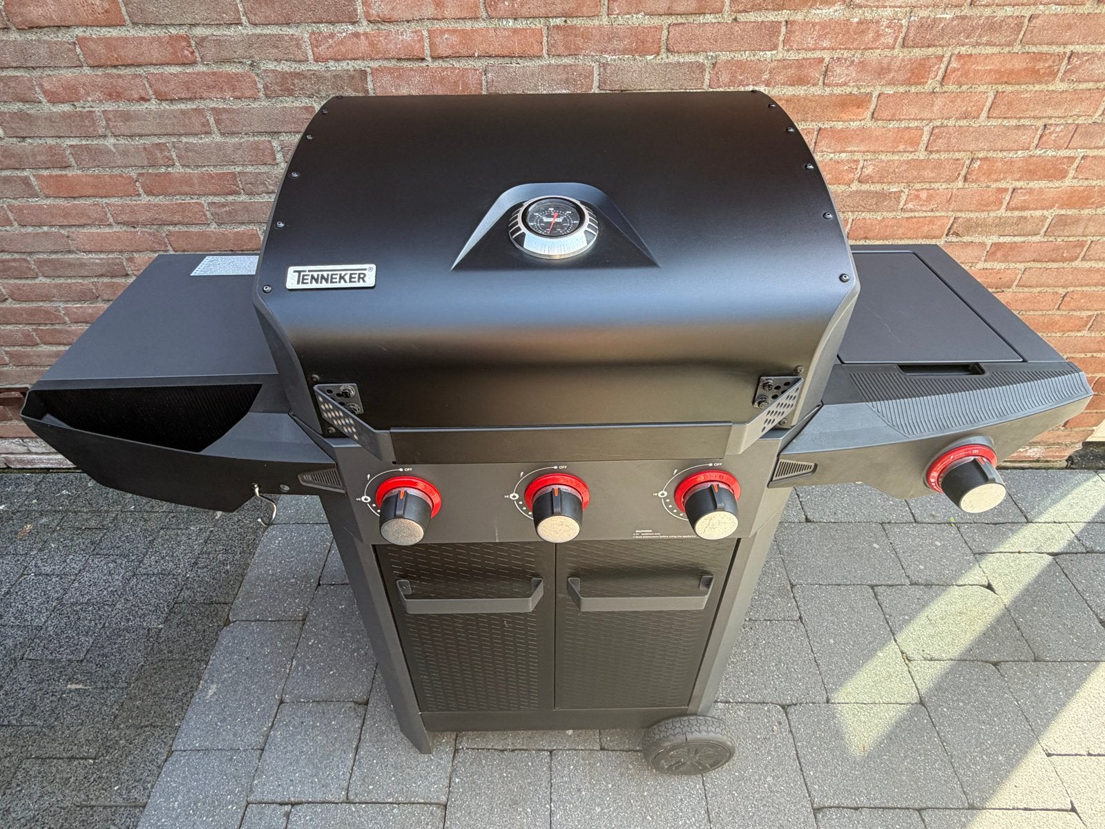 TENNEKER Gasbarbecue Carbon TG-3 U incl. gasfles, Ophalen, Zo goed als nieuw