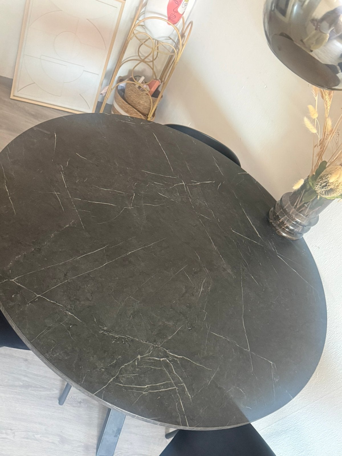 MARIEDAMM Ikea tafel + 3 stoelen, Ophalen, 100 tot 150 cm, 50 tot 100 cm, Zo goed als nieuw