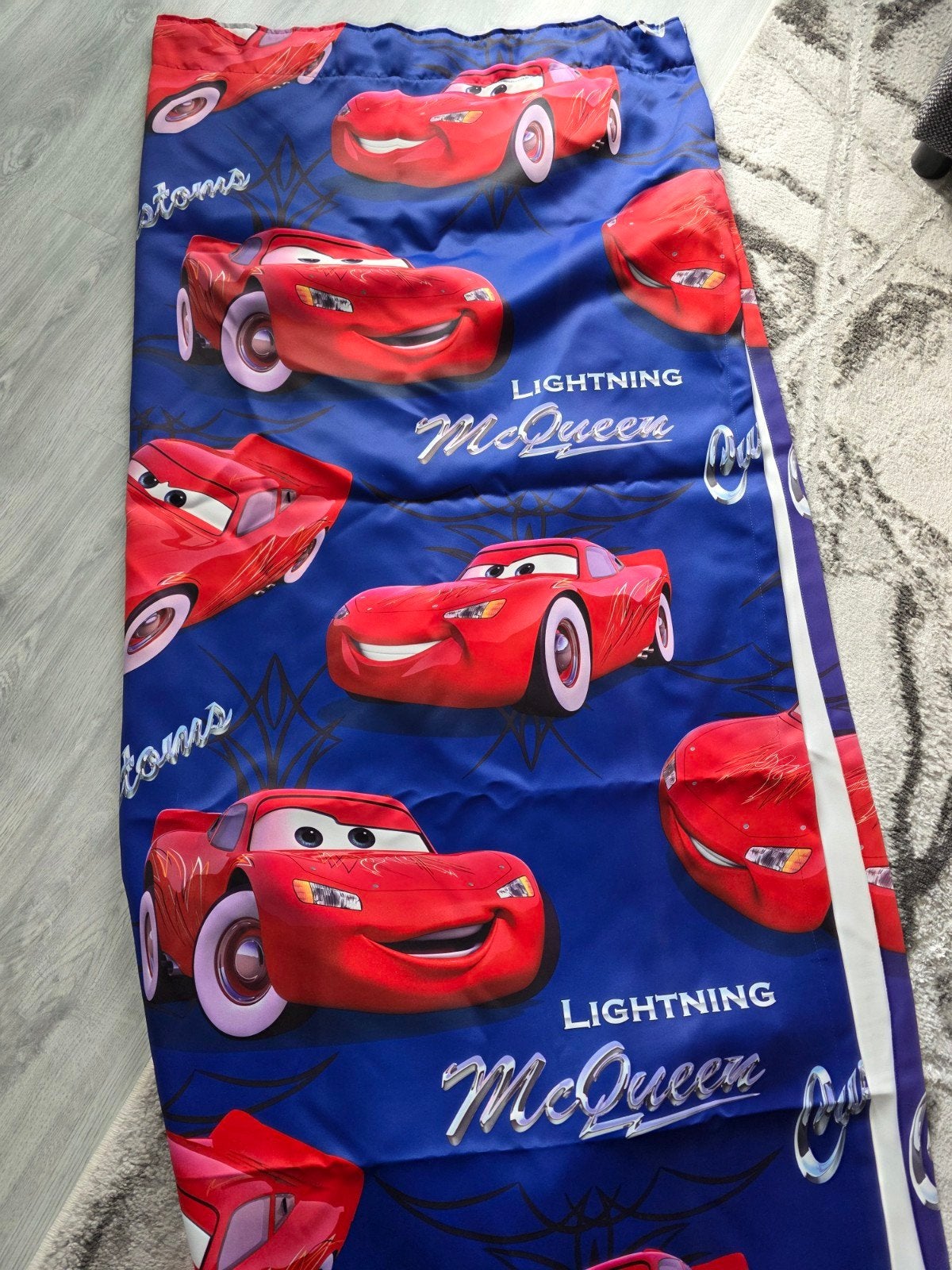 Verduisterend gordijn Cars Lightning McQueen, Huis en Inrichting, Ophalen, Gebruikt, Verduisterend, Blauw