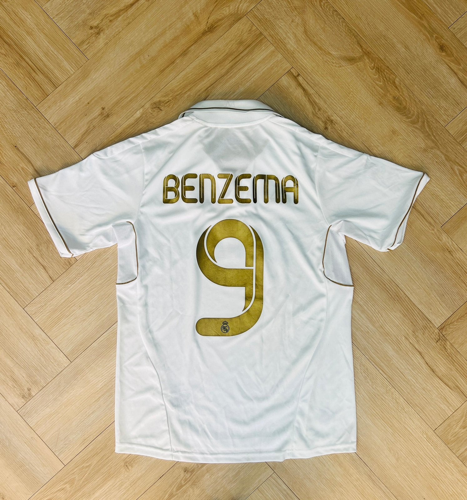 Origineel Real Madrid Thuisshirt 2011/2012 – Benzema #9, Maat S, Ophalen of Verzenden, Zo goed als nieuw, Shirt