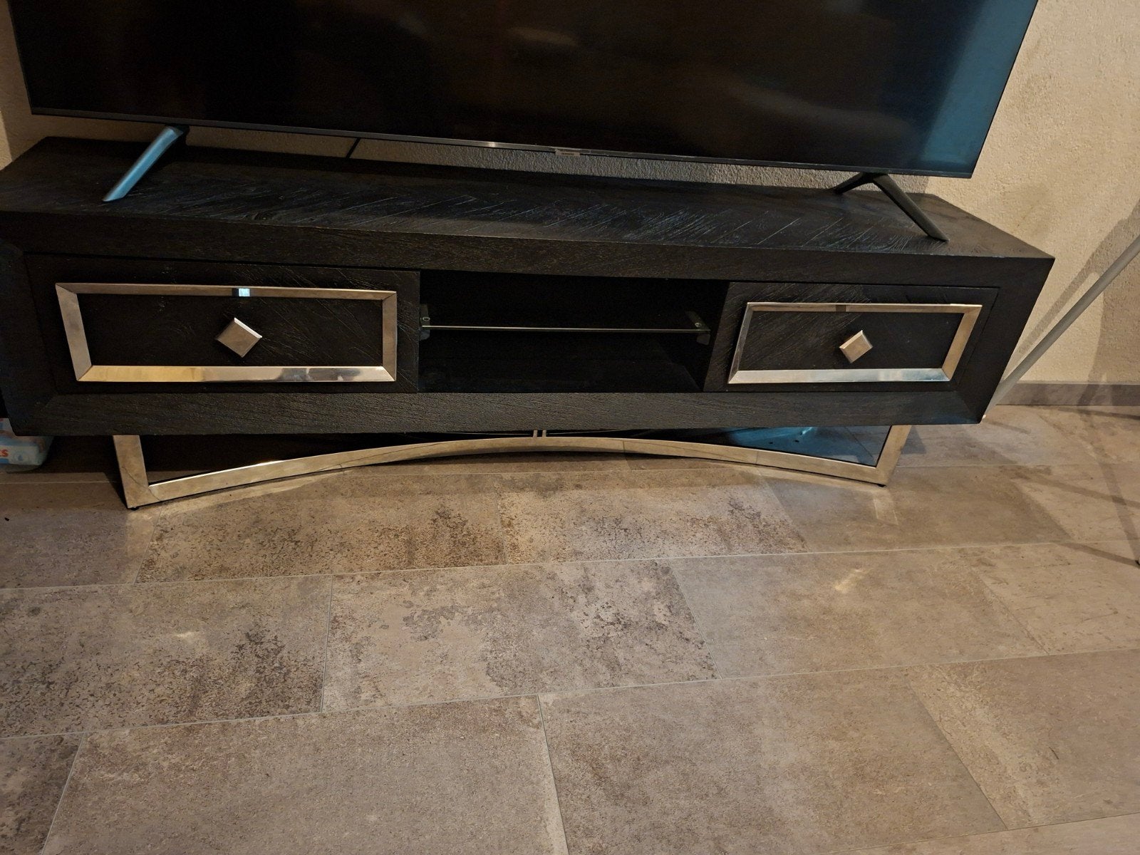 Eric kuster stijl Black Bonita TV-Meubel, Ophalen, 150 tot 200 cm, Zo goed als nieuw, Minder dan 100 cm