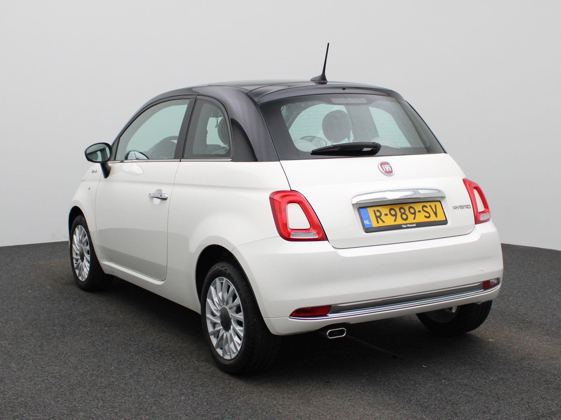 Fiat 500 1.0 Hybrid Dolcevita | PANORAMADAK | APPLE CARPLAY, 12 maanden, Stof, Euro 6, 4 stoelen