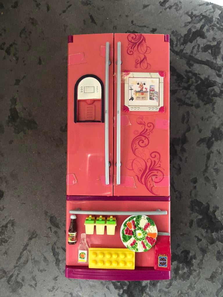 Vintage barbie koelkast mattel 2008, Ophalen, Gebruikt, Accessoires